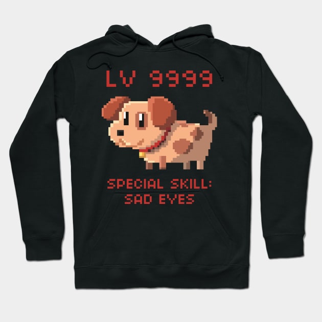 Overpowered Pixel Puppy Hoodie by SaruHime